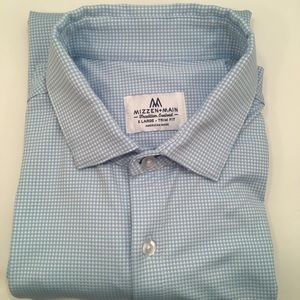 Mizzen + Main Spread Collar Gingham Dress Shirt